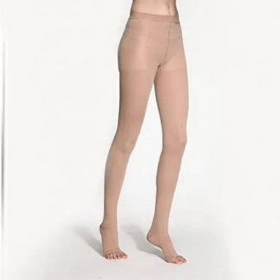 BriteLeaf Sheer Compression Hose, Moderate Support,  Open Toe,Beige,Sz XXL, NWOT